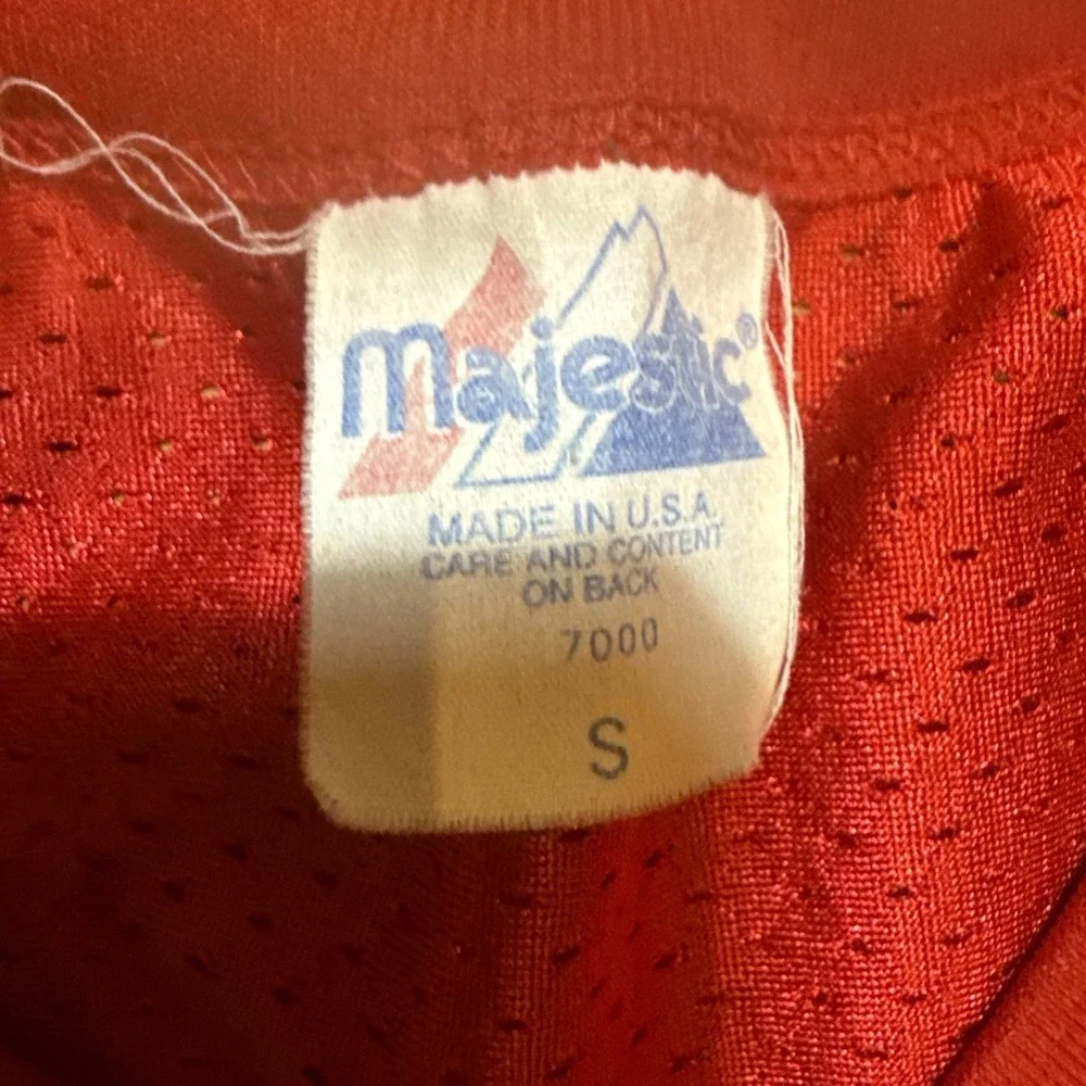 Vintage Nebraska Cornhuskers #75 Majestic Football Jersey USA Made Size Small